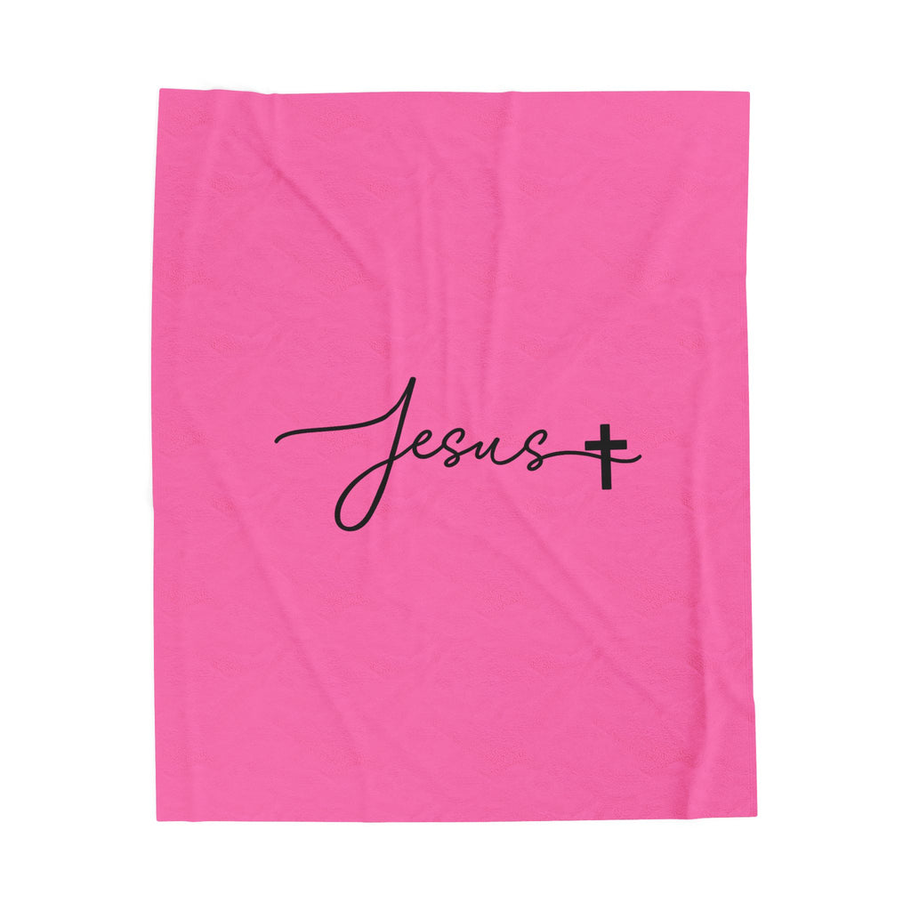 Cozy beautiful pink blanket