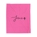 Cozy beautiful pink blanket
